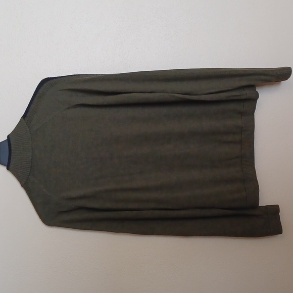 Smartwool Men's Ripple Ridge Half Zip Merino Wool Pullover Sweater Size L Olive - Picture 11 of 13